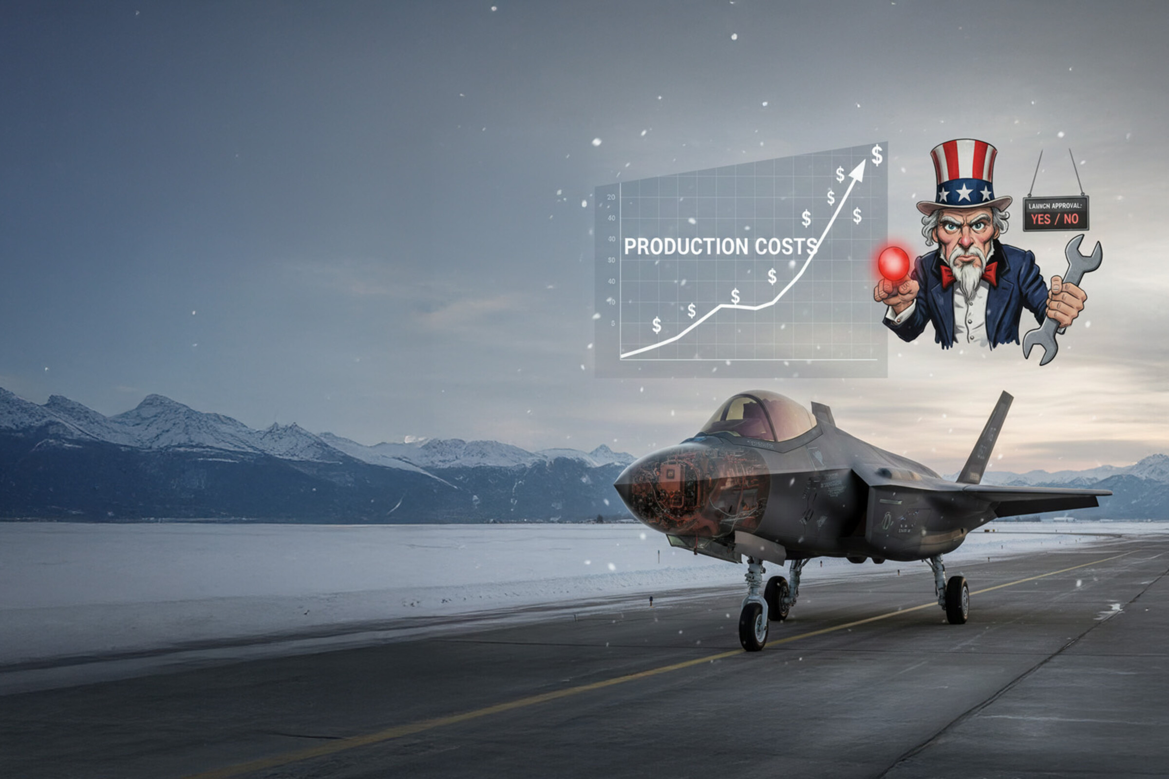 Illustration: F-35 Lightning II -- Schweizer Beschaffung, Produktionskosten und US-Abhängigkeit